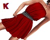 Strapless Dress Red