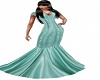 SS Green Ripple Gown