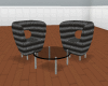 [JS]Black Leather Chairs