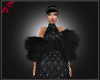Black Fur Scarf