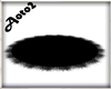 !N> BLACK FUR RUG