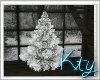 K. White Christmas Tree