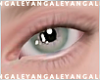 A) Sea green eyes
