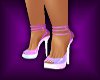 purple & light blue heel
