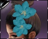 Hair Flower Blue
