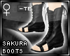 !T Sakura short boots