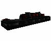 BLACK AND RED COUCH