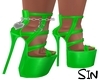 BIMBO NEON LIME HEELS