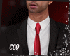 [CCQ]Mens Suit-Red Tie