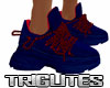 BLUE AND RED SNEAKERS
