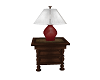 Red End Table Lamp