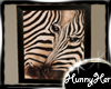 Framed Zebra Print Art