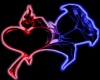 Lesbian Blue kiss Heart