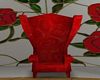 Red Wingback chair