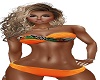 Orange W/a Twist Bikini
