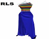 RLS Gown Rainbow Blue