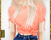 ! Tied Tee Coral