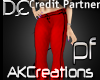 (AK)PF holiday red pants