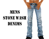 (20D) stone wash denim