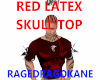 RED LATEX SKULL TOP