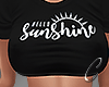 Hello Sunshine Black Tee