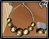 !A! Beaded Hoops Gold