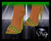 K- Shiny Green Heels