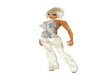 white trousersuit