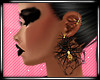 <P>Gold/B Spider Earring