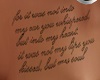 QUOTE CHEST TATTOO