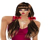 Boba Brown Red Bows