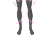 🎅Leg lights Pink