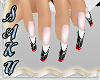 [Suki]Ani. Blk/Red Nails