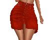 Patti Red Denim Skirt