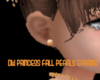 PRINCS FALL PEARLS EARRI