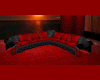 Sofa Blak Red/7P