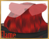Large red hair bow