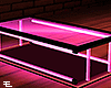Pink neon table