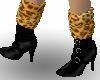 *T* Leopard Fur Boots