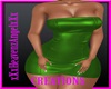 Bea Green Leather Dress