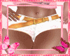 Faded White Rose Shorts