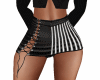 Black Pinstrips Skirt