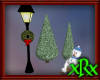 Snowman Sled Trees lamp