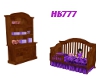 HB777 Baby Girl Crib Set