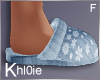 K snow flake slippers F