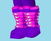 Purple N Pink HK Boots