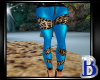 Leopard Pants Blue