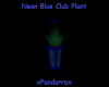 Neon Blue Club Plant