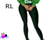Belted green RL slacks