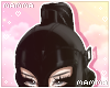 𝓶. latex hood | black